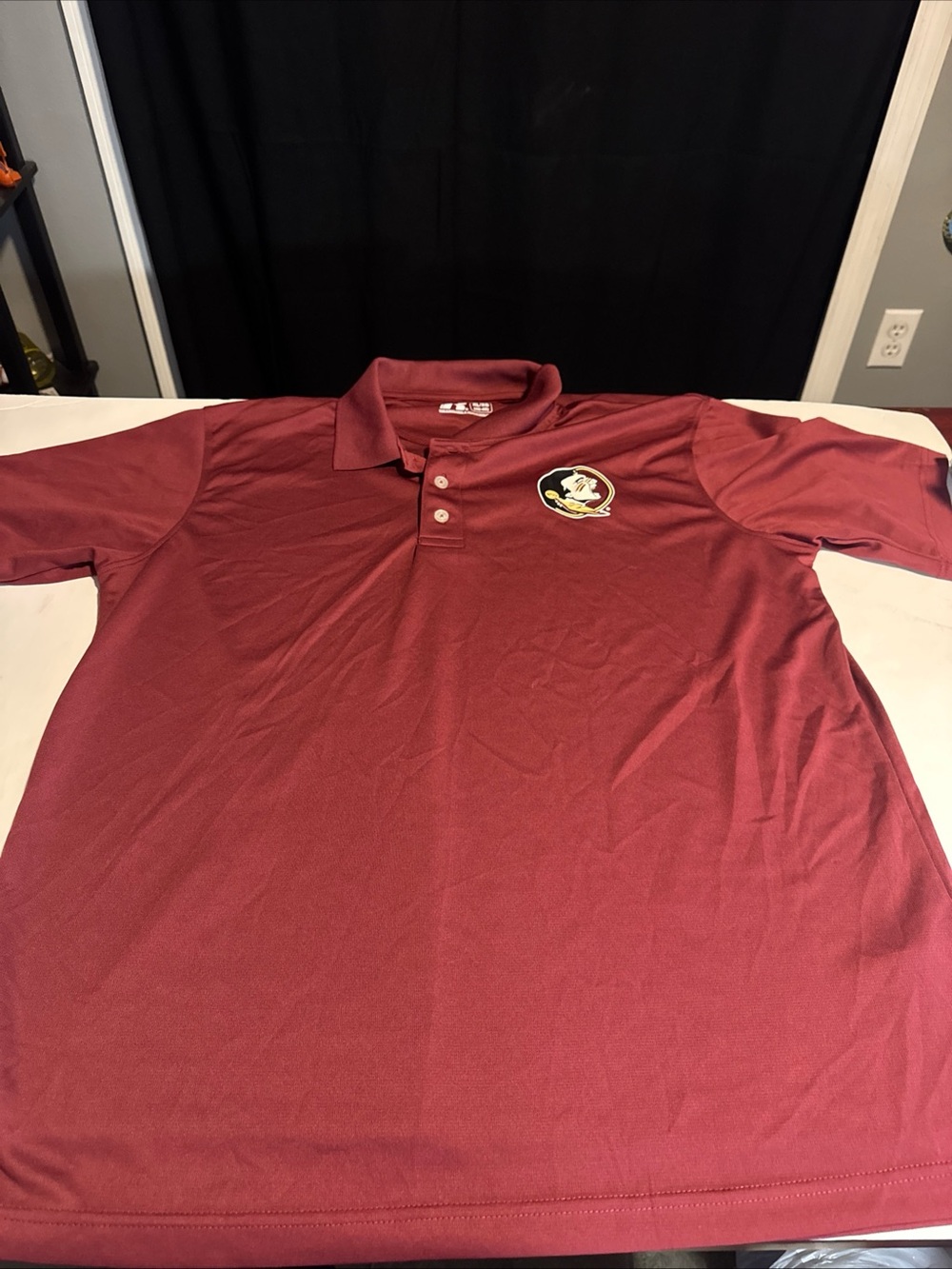 Russell Florida State Seminoles Polo Shirt Men's XL Moisture Wicking Performance